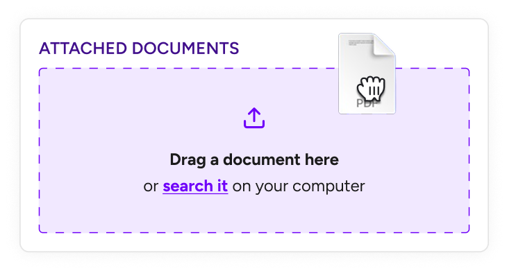 Drag documents component image
