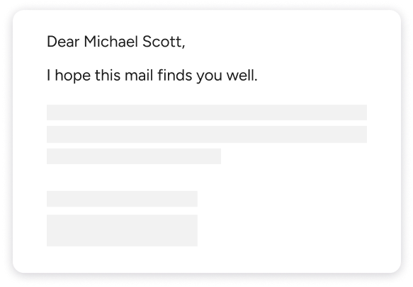 Mail example image